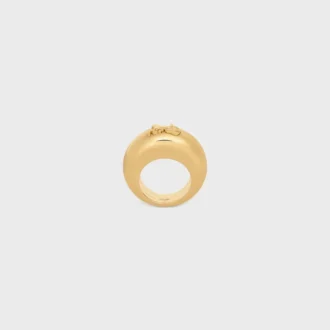 Anillo CELINE Sulky en latón con acabado dorado