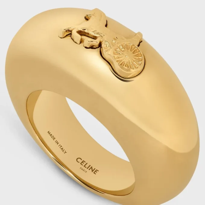 Anillo CELINE Sulky en latón con acabado dorado Anillo CELINE Sulky en latón con acabado dorado