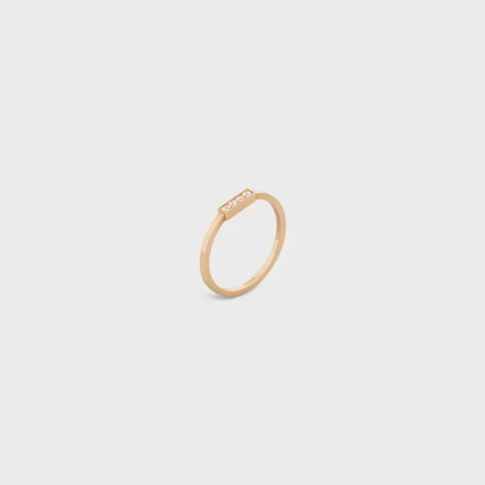 Anillo de la línea CELINE en oro amarillo y diamantes Anillo de la línea CELINE en oro amarillo y diamantes