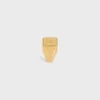 Anillo de sello cuadrado Triomphe en latón con acabado dorado Anillo de sello cuadrado Triomphe en latón con acabado dorado