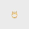 Anillo de sello Triomphe en barniz y latón con acabado dorado Anillo de sello Triomphe en barniz y latón con acabado dorado