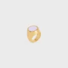 Anillo de sello Triomphe en barniz y latón con acabado dorado Anillo de sello Triomphe en barniz y latón con acabado dorado