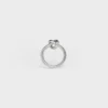 Anillo Knot en latón con acabado de rodio Anillo Knot en latón con acabado de rodio
