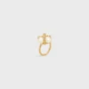 Anillo Les Perles CELINE con strass, perlas de resina y latón con acabado dorado Anillo Les Perles CELINE con strass, perlas de resina y latón con acabado dorado