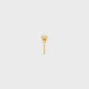 Anillo solitario Triomphe con brillos de strass y latón con acabado dorado Anillo solitario Triomphe con brillos de strass y latón con acabado dorado