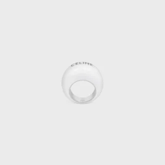 Anillo Sulky de CELINE en esmalte y latón con acabado de rodio
