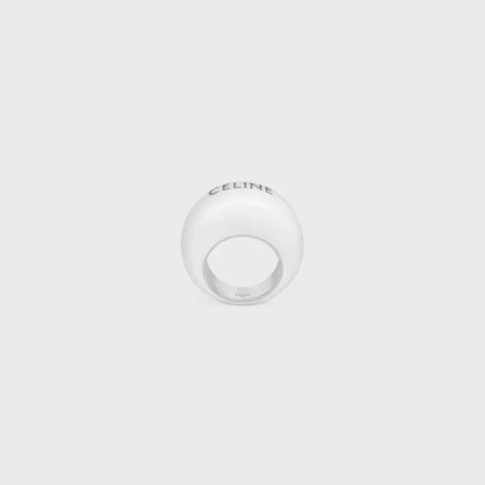 Anillo Sulky de CELINE en esmalte y latón con acabado de rodio Anillo Sulky de CELINE en esmalte y latón con acabado de rodio