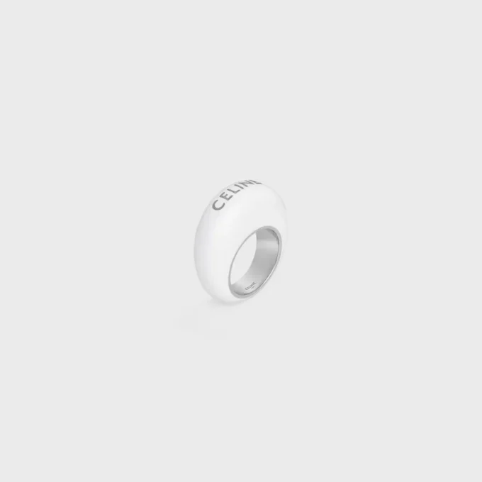 Anillo Sulky de CELINE en esmalte y latón con acabado de rodio Anillo Sulky de CELINE en esmalte y latón con acabado de rodio