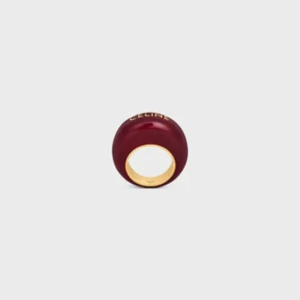 Anillo Sulky de CELINE en esmalte y latón con acabado dorado