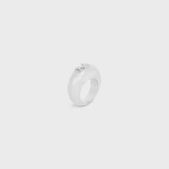 Anillo Sulky de CELINE en latón con acabado de rodio
