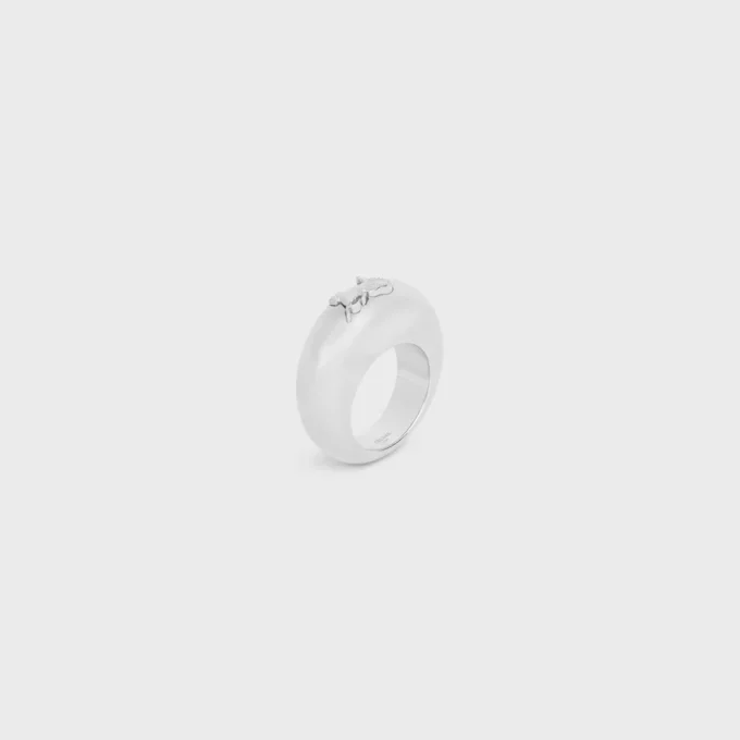 Anillo Sulky de CELINE en latón con acabado de rodio Anillo Sulky de CELINE en latón con acabado de rodio