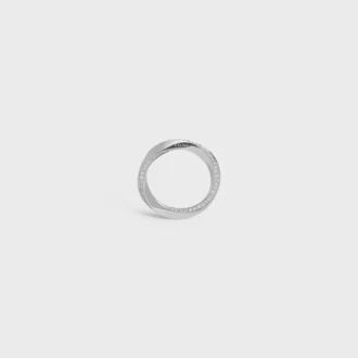 Anillo Torsion en oro blanco y diamantes