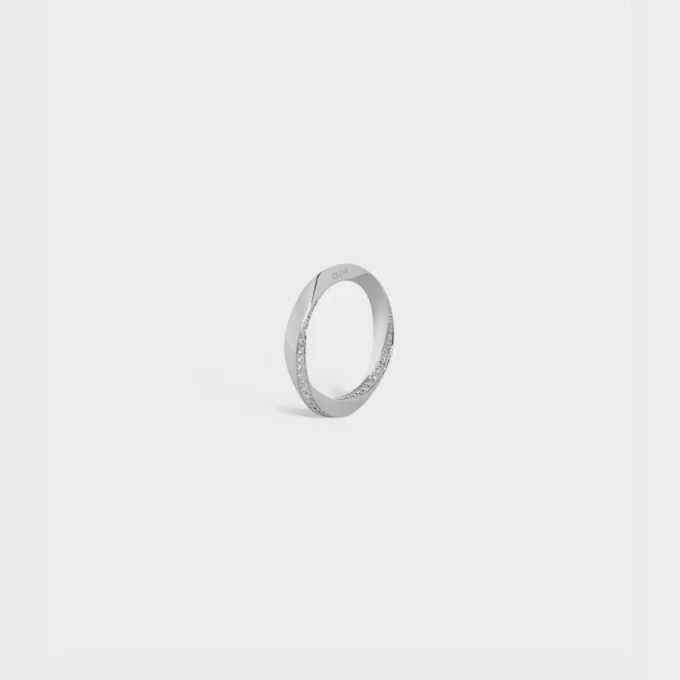 Anillo Torsion en oro blanco y diamantes Anillo Torsion en oro blanco y diamantes