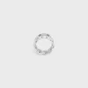 Anillo Triomphe Gourmette en latón con acabado de rodio