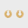 Aros CELINE Dafila Torsade en latón con acabado dorado Aros CELINE Dafila Torsade en latón con acabado dorado