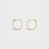 Aros grandes «Système» en oro amarillo y diamantes Aros grandes «Système» en oro amarillo y diamantes