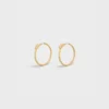 Aros grandes «Système» en oro amarillo y diamantes Aros grandes «Système» en oro amarillo y diamantes