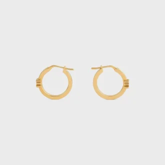 Aros Triomphe en esmalte y latón con acabado dorado