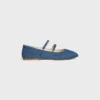 Bailarinas CELINE de doble correa en denim Bailarinas CELINE de doble correa en denim