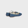 Bailarinas CELINE de doble correa en denim Bailarinas CELINE de doble correa en denim