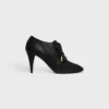Bailarinas de tacón con cordones Oxford suaves en piel de becerro – Curtido vegetal
