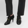 Bailarinas de tacón con cordones Oxford suaves en piel de becerro – Curtido vegetal