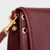 Besace Triomphe suave en piel de cordero flexible y brillante Besace Triomphe suave en piel de cordero flexible y brillante