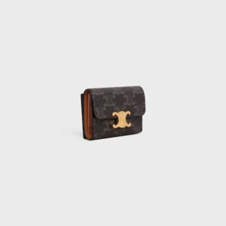 Billetera compacta con monedero Triomphe Canvas