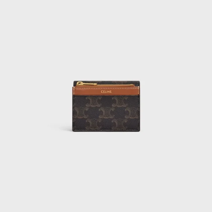 Billetera compacta con monedero Triomphe Canvas Billetera compacta con monedero Triomphe Canvas