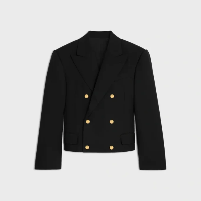 Blazer Colonne en gabardina de lana Blazer Colonne en gabardina de lana