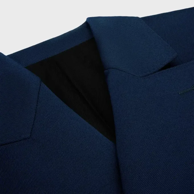 Blazer Colonne en lana diagonal Blazer Colonne en lana diagonal