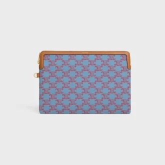 Bolsita con correa Cuir Triomphe en tejido con estampado Triomphe integral