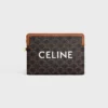 Bolsita con correa Cuir Triomphe en Triomphe Canvas con estampado CELINE Bolsita con correa Cuir Triomphe en Triomphe Canvas con estampado CELINE