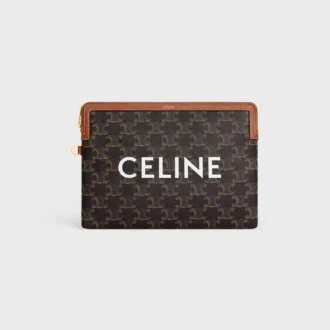 Bolsita con correa Cuir Triomphe en Triomphe Canvas con estampado CELINE