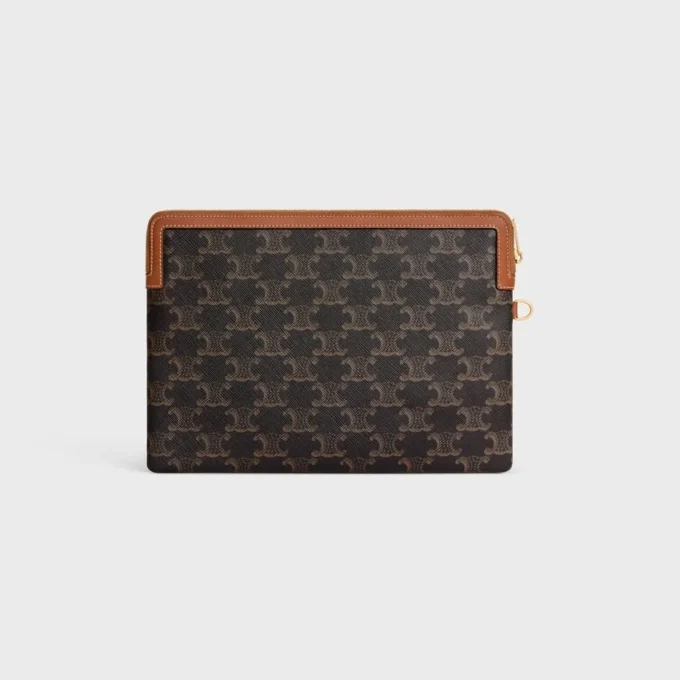 Bolsita con correa Cuir Triomphe en Triomphe Canvas con estampado CELINE Bolsita con correa Cuir Triomphe en Triomphe Canvas con estampado CELINE