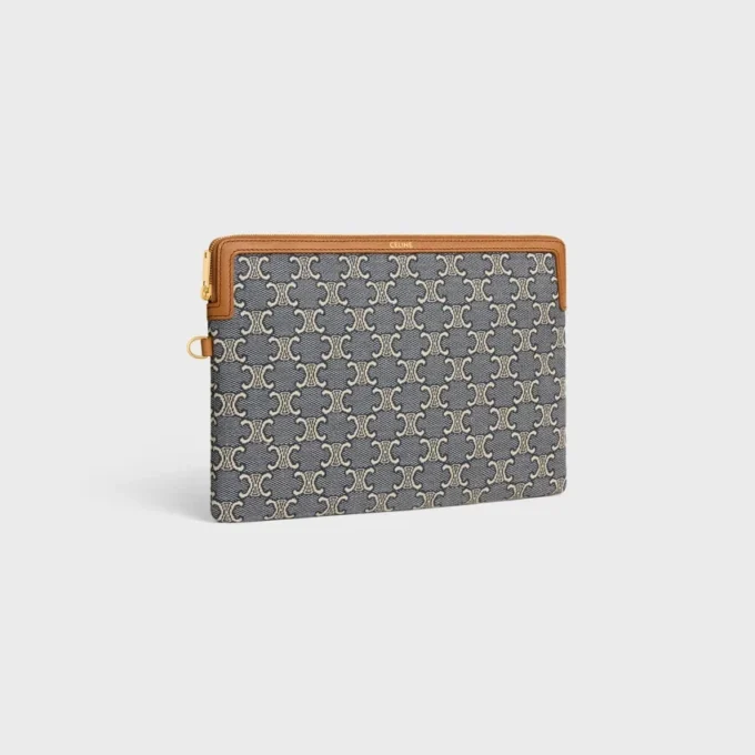 Bolsita con correa en Cuir Triomphe con estampado integral Jacquard Triomphe Bolsita con correa en Cuir Triomphe con estampado integral Jacquard Triomphe