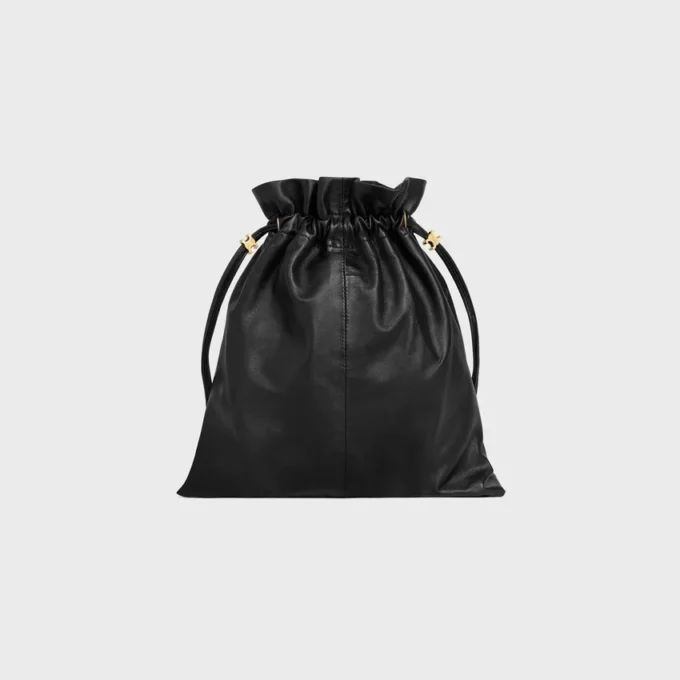 Bolsita de cristal pequeña en piel de cordero Bolsita de cristal pequeña en piel de cordero