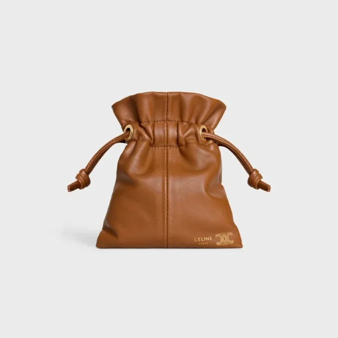 Bolsita Micro Crystal en piel de cordero lisa