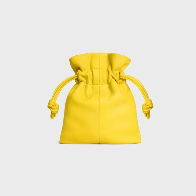 Bolsita Micro Crystal en piel de cordero lisa