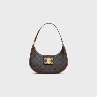 Bolso Ava Triomphe mediano en Triomphe Canvas y piel de becerro