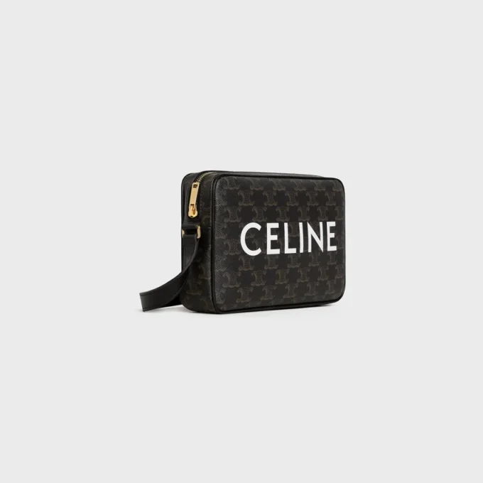 Bolso bandolera mediano en Triomphe Canvas con estampado CELINE Bolso bandolera mediano en Triomphe Canvas con estampado CELINE