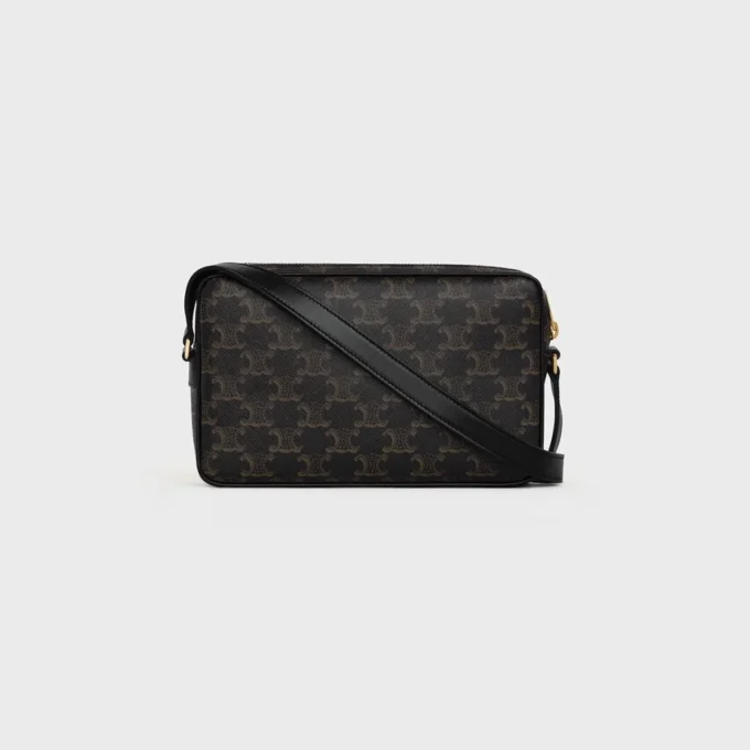 Bolso bandolera mediano en Triomphe Canvas con estampado CELINE Bolso bandolera mediano en Triomphe Canvas con estampado CELINE