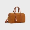 Bolso Boston grande en piel de becerro gamuzada Bolso Boston grande en piel de becerro gamuzada