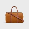 Bolso Boston grande en piel de becerro gamuzada Bolso Boston grande en piel de becerro gamuzada