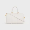 Bolso Boston grande en piel de becerro granulada flexible Bolso Boston grande en piel de becerro granulada flexible