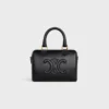 Bolso Boston pequeño en piel de becerro lisa Bolso Boston pequeño en piel de becerro lisa