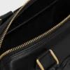 Bolso Boston pequeño en piel de becerro lisa Bolso Boston pequeño en piel de becerro lisa