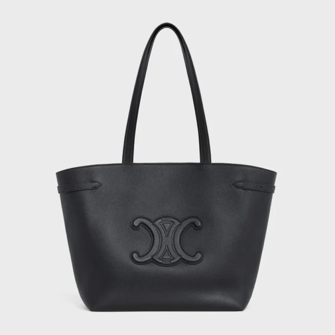 Bolso Cabas AnaïS Cuir Triomphe mediano en piel de becerro granulada Bolso Cabas AnaïS Cuir Triomphe mediano en piel de becerro granulada