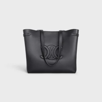 Bolso Cabas AnaïS Cuir Triomphe mediano en piel de becerro granulada