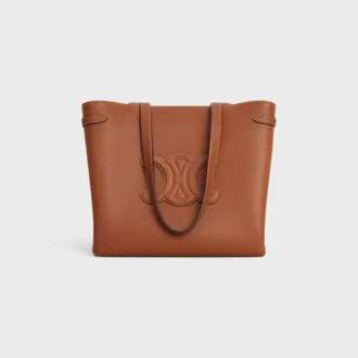 Bolso Cabas AnaïS Cuir Triomphe mediano en piel de becerro granulada